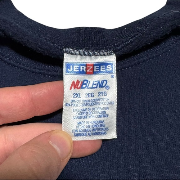 2000s Jerzees Case Western Reserve University Stained Crewneck Sweatshirt 2XL - Picture 5 of 5